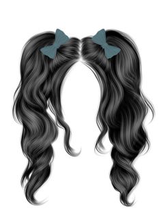 Hair (Cabello) — ImgBB Curly Hair Design Drawing, Animated Hair, Hair Template, Png Imvu, Kpop Png, Doll Hairstyles, Manga Hair