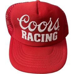 Vintage 80s 90s Coors Racing Red Usa Trucker Mesh Snapback Hat Nwot Vtg. Hat Looks To Have Never Been Worn. Red Retro Trucker Hat For Streetwear, Retro Red Snapback Trucker Hat, Retro Red Summer Hats, Red Retro Trucker Hat With Short Brim, Retro Red Trucker Baseball Cap, Retro Red Trucker Hat, Vintage Red Baseball Cap For Streetwear, Vintage Trucker Hat For Summer, Vintage Red Summer Hat