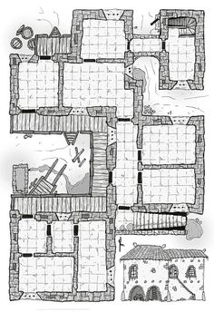 the floor plan for an old castle