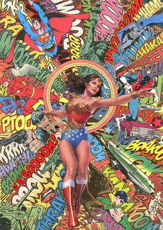 the cover to wonder woman comic book