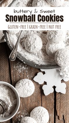 Grain-free Snowball Cookies (nut free) - The Pioneer Chicks