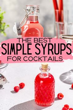 the best simple syrups for cocktails