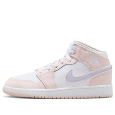 Jordan 1 Mid Pink, 80s Basketball, Basketball Style, Limited Edition Sneakers, Nike Swoosh, Air Jordan 1 Mid, Jordan 1 Mid, Sport Sneakers, Stylish Sneakers