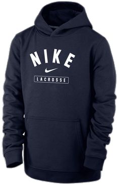 Nike Sportswear Hoodie With Logo Print, Nike Sports Hoodie With Logo Print, Nike Fan Apparel Hoodie With Drawstring Hood, Nike Fleece Hoodie With Logo Print, Nike Team-colored Hoodie For Sports Season, Collegiate Hooded Hoodie With Logo Print, Nike Hoodie With Team Logo, Nike Hoodie With Letter Print, Nike Hoodie With Drawstring Hood For Sports