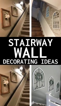 stairway wall decorating ideas that are easy to do