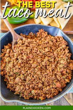 the best taco meat recipe in a skillet