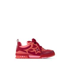 LOUIS VUITTON® - Lv Skate Sneaker - Red Lv Skate Sneaker, Louis Vuitton Sneaker, Men Store, Hype Shoes, Luxury Sneakers, Sneakers Addict, Buckle Shoes, Swag Shoes, Louis Vuitton Shoes