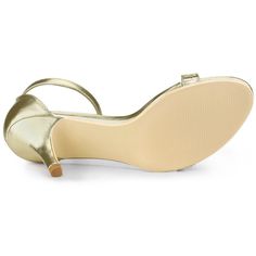 These heels feature elegant straps for maximum sassy appeal. The classic open-toe look keeps your feet looking classy while adding a twist to your ankle. They are easy to pair with dresses or skirts. You will be willing to wear them to go out. PU vamp, more textured. Rubber Outsole and ABS heel, anti-slip effectively. Moderate heel height, makes you feel more comfortable. They are suitable for weddings, proms, special occasions, parties, clubbing, and more. Gold Elegant Slingback Sandals With Single Toe Strap, Open Toe Kitten Heels With Heel Strap For Gala, Gold Slingback Sandals With Single Toe Strap For Party, Gala Open Toe Kitten Heels With Padded Heel, Glamorous Open Toe Kitten Heels For Formal Occasions, Elegant Gold Slingback Sandals With Ankle Strap, Elegant Gold Open Toe Slingback Sandals, Elegant Gold Ankle Strap Kitten Heels, Elegant Open Toe Kitten Heels With 4-inch Heel