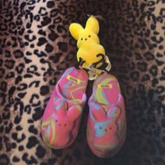 Great Condition New Second Item Free At $12 Only Playful Round Toe Slippers For Spring, Fun Round Toe Slippers For Spring, Casual Yellow Slippers For Spring, Multicolor Synthetic Casual Slippers, Casual Multicolor Synthetic Slippers, Comfortable Multicolor Slippers For Spring, Multicolor Round Toe Slippers For Spring, Casual Multicolor Closed Toe Slippers, Peep Shoes