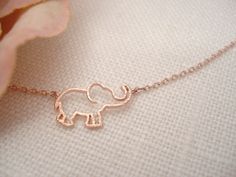 "This dainty and delicate Elephant necklace is perfect for your everyday, birthday, best friends and someone special! * I ship in 1- 3 days in a gift box from California * Chain: Gold, Silver rhodium or Rose gold over brass * Elephant Pendant: Brushed Gold, Silver rhodium or Rose gold over brass, 15mm {Custom - Extra long Chain} If you would like a longer chain (20\" to 34\"), please add this in your cart after select any necklace length. https://www.etsy.com/listing/614040250/extra-long-chaingo Cute Charm Necklaces As Gift, Dainty Charm Necklace For Birthday Gift, Dainty Charm Necklaces With Simple Design For Gifts, Dainty Charm Necklaces With Delicate Chain For Birthday Gift, Dainty Charm Necklace With Delicate Chain For Birthday, Dainty Necklace For Birthday Gift, Cute Rose Gold Necklace For Gift, Elegant Handmade Charm Necklaces For Birthday, Dainty Handmade Necklace For Best Friend