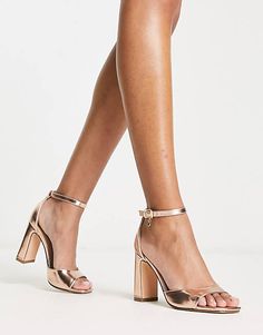 Office hesitation heeled sandals in rose gold  | ASOS Rose Gold Sandals Heels, Metallic High Heel Shoes With Buckle Closure, Metallic High Heels With Buckle Closure, Metallic Ankle Strap Heels With Buckle Closure, Gold High Heel Block Heels With Buckle Closure, Gold Block Heels With Buckle Closure, Gold Block Heels With Buckle Closure And Open Heel, Gold Block Heel Shoes With Buckle Closure, Gold Block Heel Heels With Buckle Closure