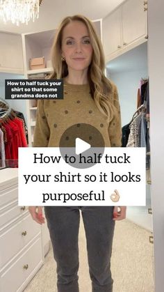 8,184 likes, 177 comments - merricksart on January 17, 2023: "How to half tuck (or French tuck) your shirt so it looks purposeful! 🙏🏼 So many of you have told me you’ve tried a half tuck and a grandma has literally stopped you in public to pull it out of your waistband for you 😅 has this happened to you?? Half tucking is not for everyone, but if you’ve been unsure how to do it and make it look purposeful, here’s a quick tip! Was this helpful? Need to see it with other styles of tops? Let m Tucked In Shirt Outfit, Shirt Tucked Into Jeans, Tuck Your Shirt, How To Wear Shirt, French Tuck, Dark Fall, Shirt Hacks, Latest Short Hairstyles