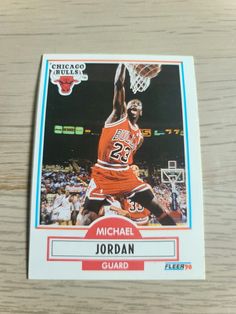 michael jordan card from the chicago bulls