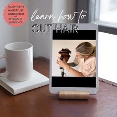 "Learn how to cut hair with me!  Hi my name is Kate and I am a hairstylist instructor.  I have been in the biz since 2004 and have been a full time instructor since 2017.  Included in this 33 page ebook are 4 video demonstrations on cutting short hair all the way to cutting medium-long length hair.  I will discuss the tools to use as well as \"danger zones\" within the haircut to watch out for.  Also included are a set of tips and tricks that I have found useful when teaching new people on cutting hair for the first time.  This would also work well for anyone that has some formal training in the hair industry, but needs a refresher. WITH THIS PURCHASE YOU WILL RECEIVE: 1.   a PDF file of the eBook.  Within the eBook you will be given a link to access the videos plus a private password. 2. Hairstylist Marketing, How To Cut Hair, Hair Salon Marketing, Long Length Hair, Step By Step Hairstyles, Business Hairstyles, Cut Hair, Hair Haircut, Medium Long