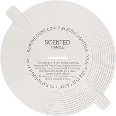 PRICES MAY VARY. 48 candle dust covers in 1 pack. Professionally printed on sturdy 250GSM white cardstock. Our candle dust covers are circular and come in 0.125" increments from 2.125" through 3.5". Each candle dust cover is individually cut, with an oblong hole in the centre for the wick. The candle dust covers will keep your candles free of dust and prevent damage during shipment. They also serve as a decorative piece for you to showcase your handmade creation. You need to measure the inside o Candle Dust Cover, Fire Cover, Candle Cover, Candle Making Kit, Candles Crafts, Dust Cover, Sewing Stores, Pull Tab, Candle Making