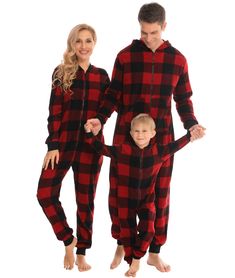 PRICES MAY VARY. Microfleece Imported Zipper closure Machine Wash 🎄【Premium Material】- These cozy family onesie pajamas are made of high-quality Microfleece(100% Polyester), which is extra-soft and comfortably warm. 🎅These matching Jumpsuit pajamas make cozy lounging a shared experience. Bring them out during family game night, get matching sets as a couple to make your time together extra cute, or match as a squad and make that slumber party one to remember. 🎄【The Whole Family】- The family J Plaid Pjs, Matching Family Christmas Pajamas, Union Suit, Burgundy Shirt, Family Pajama Sets, Christmas Onesie, Matching Christmas Pajamas, Christmas Pajama Set, Onesie Pajamas