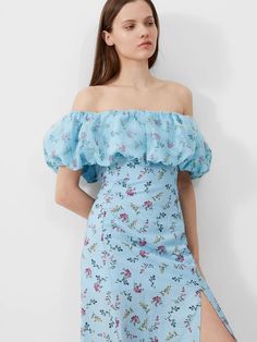 Women's Dresses | French Connection US Spring Blue Midi Dress With Ditsy Floral Print, Blue Midi Dress With Ditsy Floral Print For Spring, Blue Ditsy Floral Print Midi Dress For Spring, Blue Ditsy Floral Print Knee-length Dress, Light Blue Floral Print Knee-length Mini Dress, Fitted Light Blue Floral Print Midi Dress, Blue Knee-length Ditsy Floral Dress, Light Blue Ditsy Floral Print Spring Dress, Light Blue Ditsy Floral Spring Dress