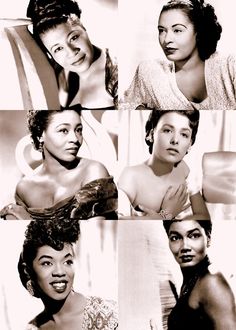 black and white photograph of four women in different poses