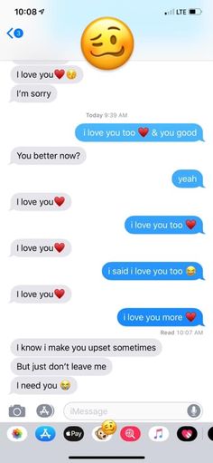 two texts that are being used to describe someone's love and feelings in the same language