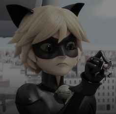 the animated character is dressed as a catwoman