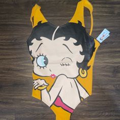 Yellow Betty Boop Graphic Bodysuit. Never Worn And Still Has Tag On It Betty Boop, Womens Tops, Yellow, Women Shopping, Color