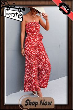 Reddish Orange Leopard Print Lace-up Strapless Jumpsuit Red Fitted Strapless Jumpsuit For Summer, Red Strapless Jumpsuit For Summer, Chic Red Strapless Jumpsuits And Rompers, Fitted Printed Orange Jumpsuits And Rompers, Red Strapless Summer Jumpsuit, Fitted Multicolor Strapless Sleeveless Jumpsuit, Summer Beach Floral Print Strapless Jumpsuit, Orange Leopard Print, Red Printed V-neck Jumpsuit