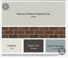 the website for shevinn williams elephant ear siding