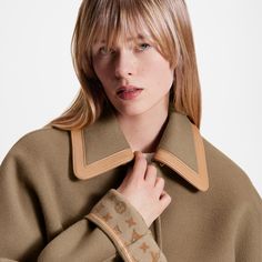 LOUIS VUITTON® - Removable Collar Double Face Coat - Dark Twine