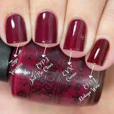 Opi Maroon Nail Polish, Maroon Nail Polish, Maroon Nail, Malaga Wine, Nail Polish Shades, Nail Tutorial, Normal People