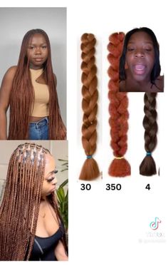 Best Braids Colour For Black Women, Knotless Braids With Different Colors, Coloured Braided Hairstyles For Black Women, Tri Color Braids For Black Women, Colour 30 And 33 Knotless Braids, Fall Hair Colors For Black Women Braids, Colour 350 And 30 Knotless Braids, Box Braid Colour Ideas, Multi Coloured Braids