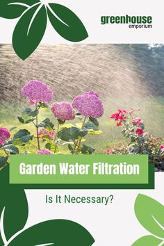 an advertisement for a garden water filtrator is it necessary to clean the ground?