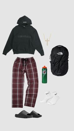 Comfy School Outfits Men, Pjs Outfits For School, Basketball Outfits, Guys Fashion Swag, Drippy Outfit, Most Paused Movie Scenes, Hype Clothing, Everyday Casual Outfits, Basketball Clothes