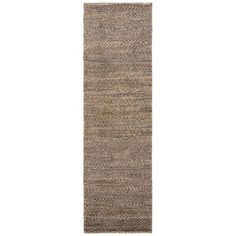 the runner rug is made from woven fabric and has a long, narrow fringe pattern