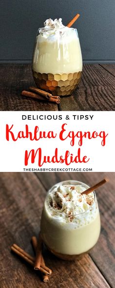 Mud Slide Drink Recipe, Mudslide Cocktail, Mudslide Drink, Alcoholic Eggnog, Christmas Drinks Alcohol Recipes, Christmas Drinks Alcohol, Mudslide, Yummy Alcoholic Drinks