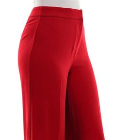 High-Waisted Wide Leg Full Length Crepe Fashion Pant | Nanette Lepore Women's High-Waisted Wide Leg Full Length Crepe Fashion Pant, Red, 8 High Waist Red Bottoms, Red Bottoms With Wide Waistband, Elegant Red Stretch Wide Leg Pants, Red Wide Leg Elastane Pants, Red High-waisted Elastane Bottoms, Red High-waisted Elastane Pants, Red Stretch Wide Leg Ankle-length Pants, Red Stretch Wide-leg Bottoms, Red Stretch Wide Leg Full-length Pants