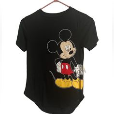 Disney Womens Mickey & Minnie Short Sleeve Black Basic T Shirt Size Xs. Mickey On The Front, Minnie On The Back.. New With Tags Extra Small Light Weight Longer In The Back Measurements In Photos, Thank You For Looking! Disney Black Tops For Streetwear, Disney Black Top For Streetwear, Black Disney Top For Streetwear, Black Disney Tops For Streetwear, Casual Mickey Mouse Short Sleeve Tops, Disney Streetwear Black Top, Disney Black Top With Character Print, Casual Short Sleeve Minnie Mouse Top, Trendy Mickey Mouse Short Sleeve Top