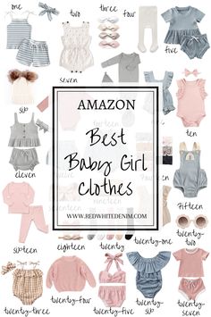 Amazon Baby Clothes Baby Girl Wardrobe, Newborn Girl Gifts, Baby Clothes Essential List, 0 3 Months Baby Clothes Girl, Baby Girl Must Haves, Amazon Baby Girl Clothes, Baby Girl Winter Outfits, How Many Newborn Clothes Do I Need, Baby Girl Clothes Newborn