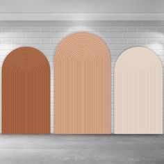 Brown Nude Color Stripes Arch Backdrop Cover Boho Backdrop, Arch Backdrop, Art Clip, Seamless Backdrop, Picture Stand, Wall Banner, Party Background, Printed Backdrops, Wall Backdrops