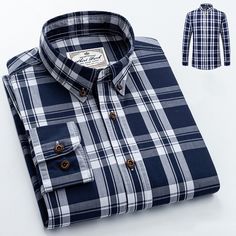 WalkingZone Slim Fit Plaid Long Sleeve Shirt Features：  Product ID:LS0112 Material:Cotton Season:Spring,Autumn,Winter Color:Sapphire Blue,Green,Orange,Red,Blue,Purple,Navy,Khaki  Size Chat： Slim Fit Plaid Cotton Shirt, Plaid Slim Fit Cotton Shirt, White Cotton Long Sleeve Flannel Shirt, White Long Sleeve Cotton Flannel Shirt, Striped Shirt Men, British Style Men, Plaid Long Sleeve Shirt, Aesthetic Outfits Men, Navy And Khaki