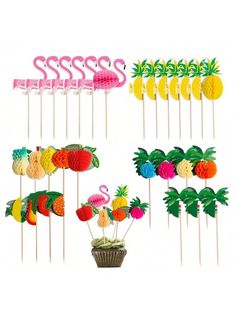 a bunch of fruit lollipops sitting on top of each other