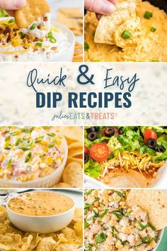 quick and easy dip recipes that are perfect for any party