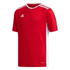 Ce maillot destiné pour les footballeurs juniors est adapté pour la pratique régulière sur le terrain. Il est léger et confortable grâce à son tissu Climalite.. Blusas T Shirts, Look Adidas, Power Red, Soccer Uniforms, Boys Basketball, Soccer Boys, Sports Football, Sports Uniforms, Red Adidas