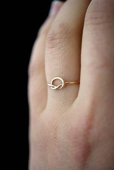 Gold Infinity Ring, Infinity Knot Ring, Gold Knot Ring, Hammered Gold Ring, Love Knot Ring, Infinity Knot, Everyday Ring, Engagement Ring White Gold, Knot Ring