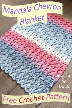 a crocheted blanket is shown with the words, free crochet pattern