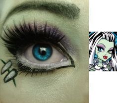 Frankie Stein Makeup Halloween, Frankie Stein Makeup, Frankenstein Monster High, Stitches Makeup