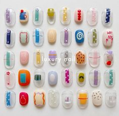 Nail Doodles, Nail Korean, J Nails, Japan Nail, Boho Nails, Minimal Nails, Nail Art Inspo, Ribbon Art