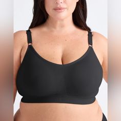 Size M+ Fits 34d, 34dd, 34e Color Black Material Fabric: 88% Polyamide, 12% Spandex Item#Iw379 Seamless Fitted Nursing Bra Shapewear, Fitted Seamless Solid Color Nursing Bra, Black Stretch Sports Bra With Soft Touch, Black Full Coverage Nursing Bra, Seamless Fitted Nursing Bra, Black Stretch Full Coverage Nursing Bra, Black Shapewear Nursing Bra, Black Soft Touch Shapewear, Black Seamless Full Coverage Nursing Bra