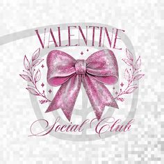 a pink bow with the words valentine's special event written below it on a white background