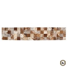 a brown and white checkered tile border