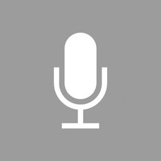 a white microphone on a gray background with the word's logo in the middle